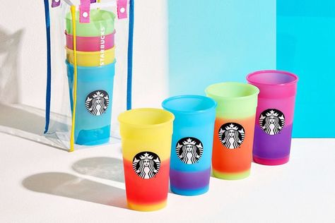 Starbucks Just Revealed Its Next Pack of Color-Changing Cups, and People Are Obsessed Best Color Combos, Color Changing Cups, Reusable Plastic Cups, Best Color, Summer Instagram, Plastic Cup, Summer Colors, Color Combos, New Color