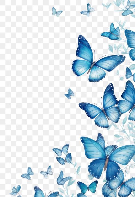 Butterfly Png Aesthetic, Blue Butterfly Wallpaper Aesthetic, Blue Aesthetic Butterfly, Butterfly Backgrounds, Butterfly Border, Png Butterfly, Blue Butterfly Wings, About Butterfly, Aesthetic Butterfly