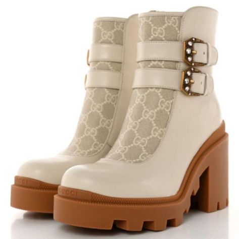 Pearl Boots, Beige Ankle Boots, Brown Leather Flats, Short Rain Boots, Female Shoes, Buckle Ankle Boots, White And Beige, Block Heel Ankle Boots, Chelsea Ankle Boots