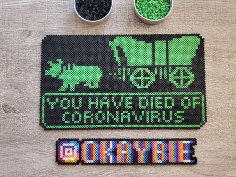 Electric Forest Perler, Oregon Trail Game, Electric Forest, Oregon Trail, Boredom Busters, Perler Patterns, Perler Bead Art, Fuse Beads, Perler Bead