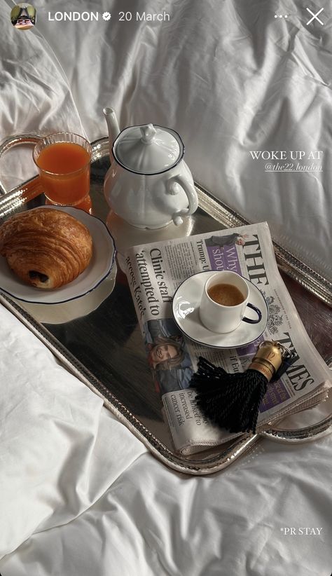 Hotel in London • The 22 London • Content creating • Hotel aesthetic • Breakfast Bed Breakfast Aesthetic, Breakfast Hotel Aesthetic, Hotel Content Ideas, Hotel Breakfast In Bed, Hotel Breakfast Aesthetic, Breakfast In Bed Aesthetic, Airbnb Ugc, Luxury Hotel Aesthetic, London Lookbook