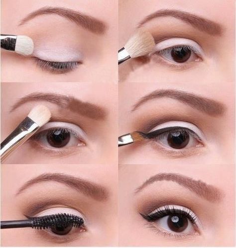 Tutorial make up occhi anni 50 Tutorial Eyeliner, Mascara Hacks, Mekap Mata, Drag Make-up, Make Up Inspiration, Beauty Make-up, Makijaż Smokey Eye, Eyeliner Tutorial, Natural Eyes