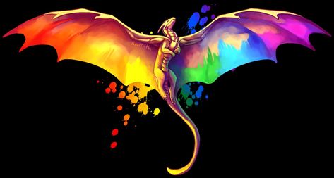 Dragon Zodiac, Cool Desktop, Your Wallpaper, Gay Aesthetic, Lgbt Art, Rainbow Aesthetic, Queer Art, Wings Of Fire, Amazing Drawings