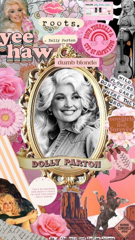 Dolly Parton Quotes, Cow Wallpaper, Beauty Vibes, Cowgirl Aesthetic, Whatsapp Wallpaper, Iphone Pictures, Collage Background, Preppy Wallpaper, Cute Patterns Wallpaper