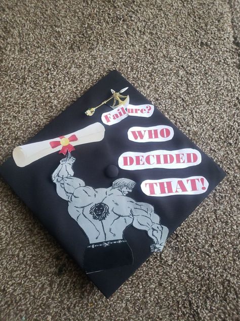 Inspiration Jujutsu Kaisen Graduation Cap, Grad Caps, Cap Decoration, Graduation Cap Designs, Cap Ideas, Graduation Cap Decoration, Cap Decorations, Cap Designs, Grad Cap