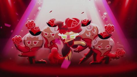 Rose Cookie Run, Cookie Run Fanart, Color Theory Art, Rose Cookies, Game Fanart, Cookie Run, Color Theory, Art Classes, Red Roses