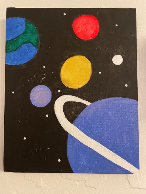 Easy space painting Space Painting Acrylic, Space Painting, Acrylic Painting, Art