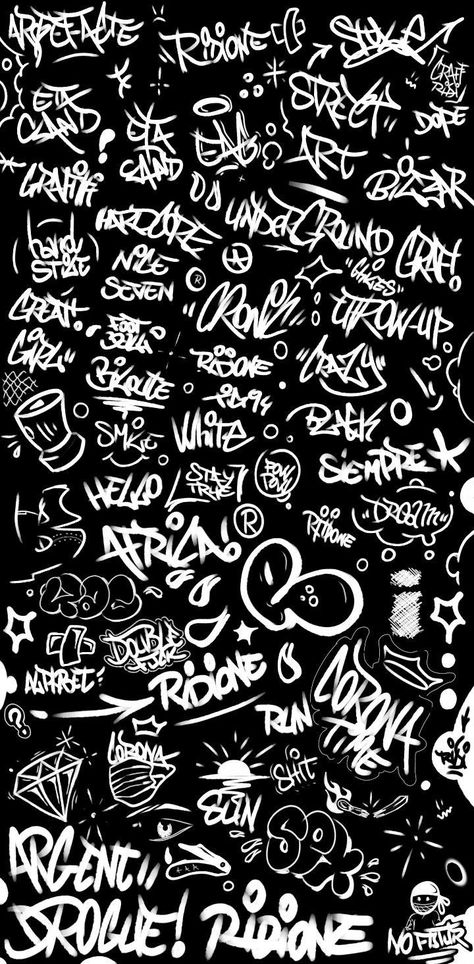 Graffiti Types Of Graffiti, Hip Hop Art Graffiti, Hip Hop Background, Tags Graffiti, Tattoo Wallpaper, Hip Hop Wallpaper, Black And White Graffiti, Graffiti Art Letters, White Graffiti