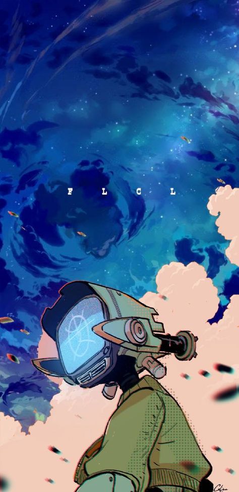 Fooly cooly flcl Fooly Cooly, Aesthetic Anime, The Sky, Wallpapers, Stars, Anime