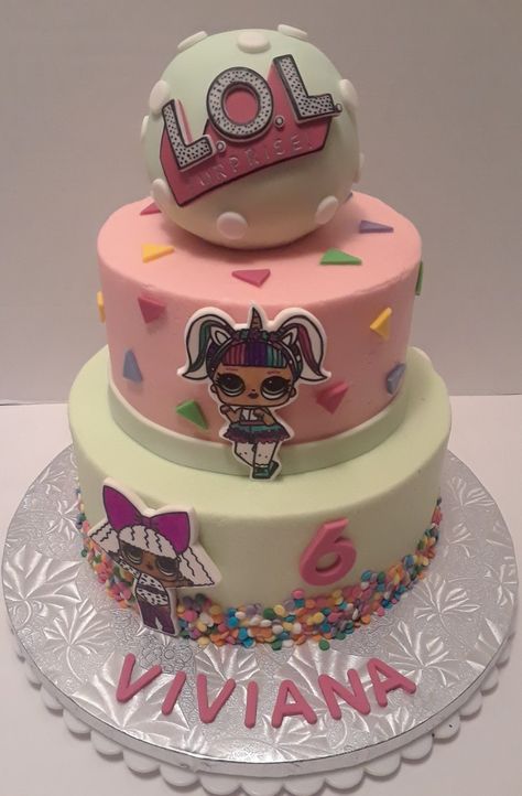 L.O.L. Cake Themed Birthday Cakes, Bday Ideas, 1st Bday, Cupcake Cakes, Sofia, Good Food, Birthday Cake, Cake, Birthday