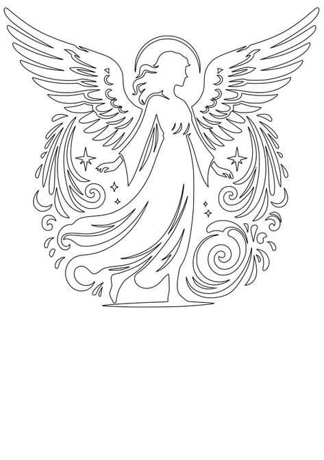 Angel 9 drawing for coloring page Free Printable! Nurieworld Angel Coloring Pages Free Printable, Drawing For Coloring, Angel Outline, Printable For Preschool, Angel Coloring Pages, Coloring Page Free Printable, Apple Flowers, Coloring Pages Free Printable, Valentines Presents