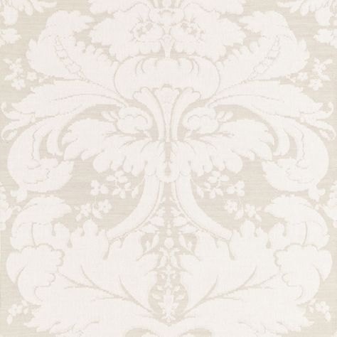 Flanders Linen Damask | 67951 in Linen | Schumacher Fabrics Linen Upholstery Fabric, Damask Linen, Flame Test, Luxury Flooring, Damask Fabric, Schumacher Fabric, White Damask, Linen Upholstery, Elegant Interiors