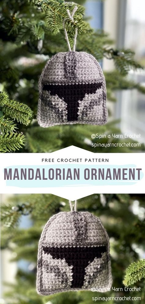 Awesome Star Wars Christmas Ornaments with Free Crochet Patterns Crochet Star Wars Ornaments, Crochet Star Wars Christmas Ornaments, Disney Crochet Ornaments, Starwars Crochet Patterns Free, Crochet Disney Christmas, Nerd Knitting Patterns, Starwars Crochet Patterns, Crochet Patterns For Christmas Ornaments, Starwars Crochet Free Pattern