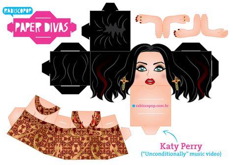 Katy Perry unconditionally templet Katy Perry Unconditionally, Paper Divas, Paper Toy, Pop Singers, 3d Paper, Paper Toys, Music Star, Paper Doll, Katy Perry