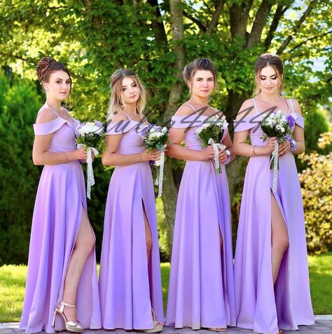 Light Purple Stain Long Bridesmaid Dresses 2019 Floor Length Wedding Spaghetti Off Shoulder Guest Guest Dress Evening Party Lavender Wedding Dress Bridesmaid Purple, Lavendar Bridesmaids Dresses Satin, Wedding Spaghetti, Beach Wedding Bridesmaid Dresses Purple, Pastel Purple Bridesmaid Dresses, Purple Tropical Wedding Bridesmaid Dresses, Supernatural Wedding, Purple Wedding Dress Bridesmaid, Davids Bridal Purple Bridesmaid Dresses