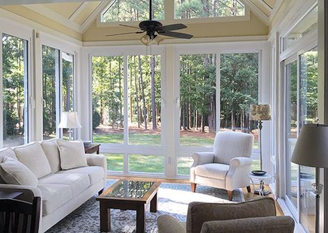 All Season & Four Season Room Additions | Patio Enclosures 4 Season Porch, 4 Season Sunroom Ideas, Four Seasons Room Addition, Four Season Sunroom, Sunroom Remodel, All Season Room, 4 Season Room, 3 Season Room, Four Seasons Room