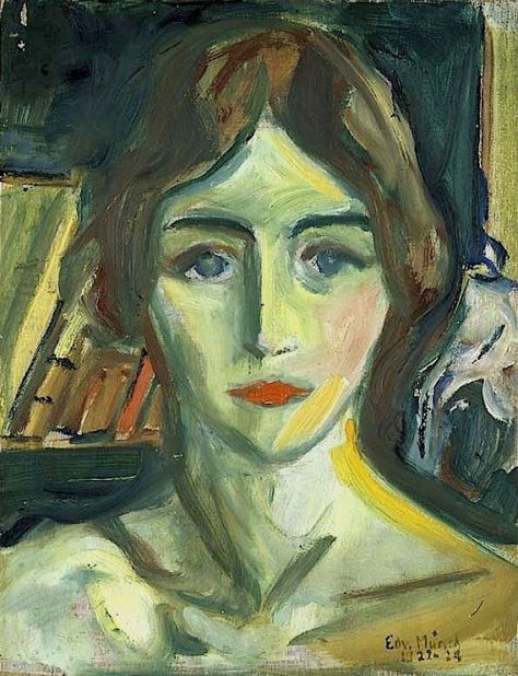 Art Collection, urgetocreate:   Edvard Munch, Birgit Prestøe,... Tableaux Vivants, Ernst Ludwig Kirchner, Portrait Study, German Expressionism, Edvard Munch, Expressionist Art, Henri Matisse, Pablo Picasso, Famous Artists