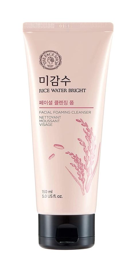 Korean Face Wash, Double Wear Estee Lauder, Rice Water Bright, Korean Facial, Korean Face, Cheap Beauty Products, Foaming Facial Cleanser, Rice Water, Foaming Face Wash