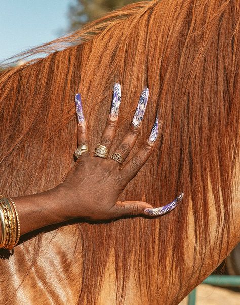 Africans in the Americas on Twitter: "Black American Cowboys and Cowgirls in Oakland, California photographed by Gabriela Hasbun.… " Erykah Badu Aesthetic, Badu Aesthetic, Cowgirl Nails, Southern Aesthetic, Aesthetic Orange, Erykah Badu, Oakland California, Black Artwork, Cowboy And Cowgirl