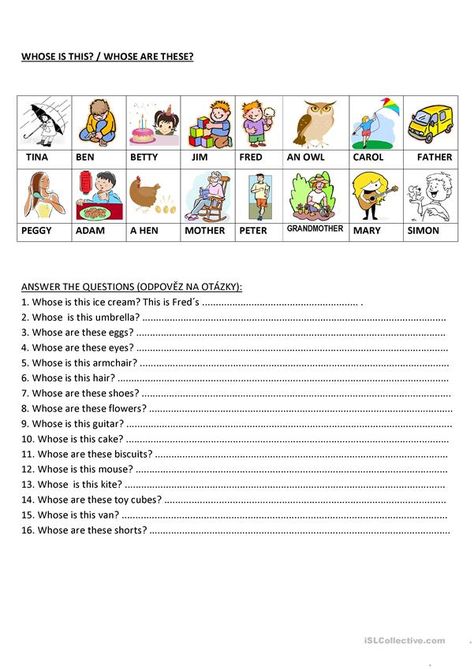 Solar System Worksheets, Worksheets For Preschoolers, Possessive Pronoun, Esl Resources, Kids English, Activities Games, English Lessons For Kids, Elementary School Students, Teaching Jobs