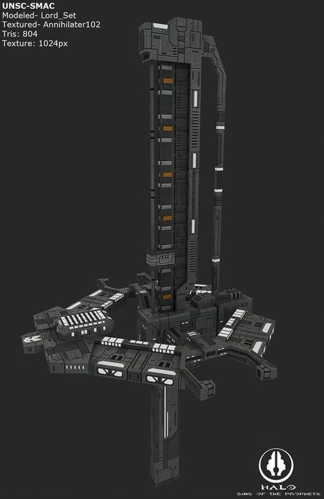 Halo Space Station, Orbital Defense Cannon, Unsc Frigate, Halo Ships, Space Fleet, Halo Series, Space Engineers, Sci Fi Spaceships, Starship Concept