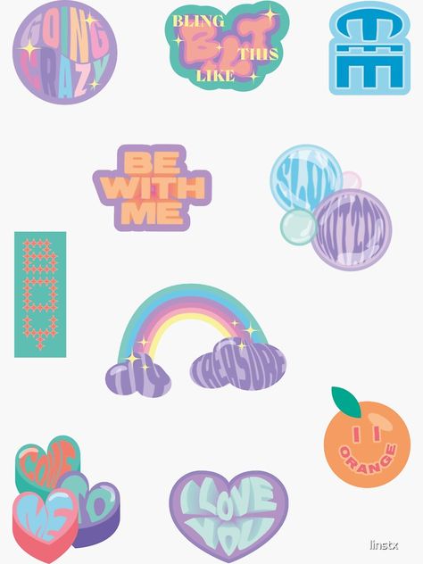 "treasure first album sticker set" Sticker for Sale by linstx | Redbubble Treasure Stickers Printable Aesthetic, Treasure Stickers Printable, Sticker Set Aesthetic, Food Sticker Design, Treasure Stickers, Design Packaging Food, Treasure Cartoon, Packaging Sticker Design, Design Packaging Ideas