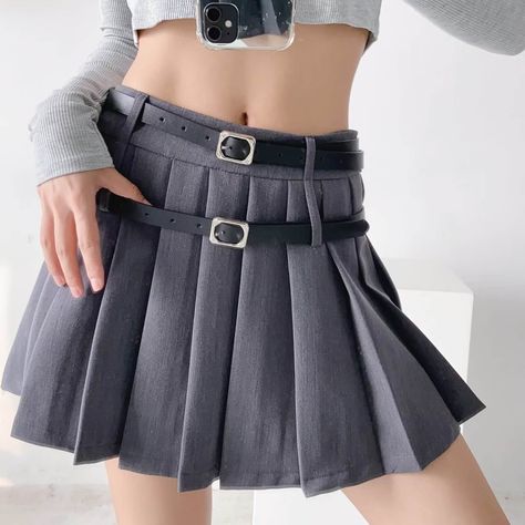 Double-Belts included :) Material: Cotton, Spandex Color: Black (with belts), Grey (with belts) Unit: CM Hip Waist Length S 86 64 40 M 90 68 41 L 94 72 42 * 1cm ≈ 0.3937 inch Note: There may be 2-3cm error due to manual measurement. If you need size help, please drop us a message, we'd love to help. Victorious Shifting, Shifting Wardrobe, Sugary Spire, Flare Maxi Skirt, Belt Skirt, Ruffle Maxi Skirt, Half Skirt, Flared Dress, High Waisted Flares