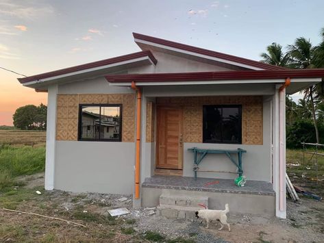 House Design Simple, Concrete House Design, Wood House Design, Small House Design Philippines, Low Budget House, Basic Ootd, Money Energy, House Fence, Starter House