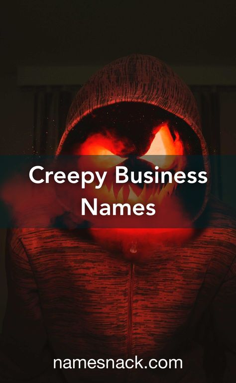 Creepy name ideas for any type of business. Creepy Names Ideas, Weird Names Ideas, Creepy Names, Creative Business Names List, Saloon Names, Goth Names, Names For Companies, Creative Company Names, Scary Names