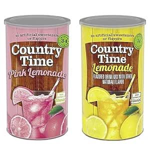 Country Time Lemonade, Sugar Free Lemonade, Best Freeze Dried Food, Flavored Lemonade, Peach Drinks, Energy Drink Mix, Fall Cocktails Recipes, Blueberry Lemonade, Lemon Drink