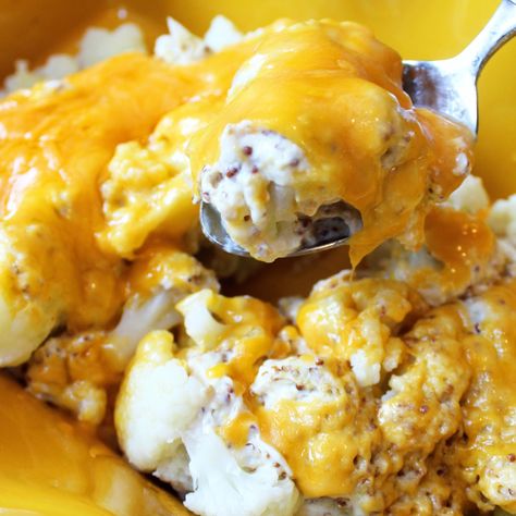 Cauliflower with Dijon Sauce Recipe - Allrecipes.com | Allrecipes Cauliflower Au Gratin, Curried Cauliflower, Dijon Sauce, Cauliflower Sauce, Au Gratin Recipes, Steamed Cauliflower, Whole Roasted Cauliflower, Cheesy Cauliflower, Cauliflower Casserole