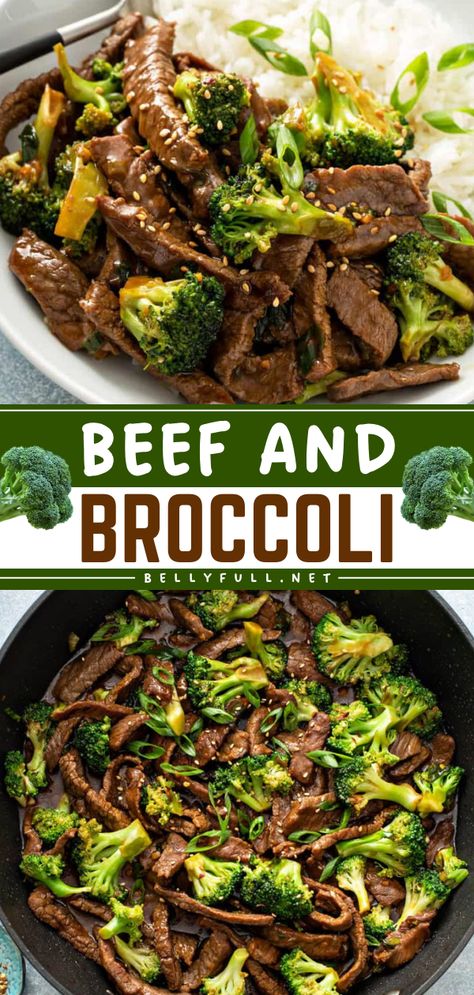 Look no further than the BEST Beef and Broccoli! Not only does this beef with broccoli have a flavorful sauce, but it is also better than takeout. Plus, it's a simple meal under 30 minutes! Save this beef stir fry recipe for a quick dinner idea! Beef Broccoli Recipes, Best Beef And Broccoli, Beef Stir Fry Recipe, Beef With Broccoli, Beef And Broccoli Recipe, Easy Beef And Broccoli, Beef Stir Fry Recipes, Asian Dish, Healthy And Unhealthy Food