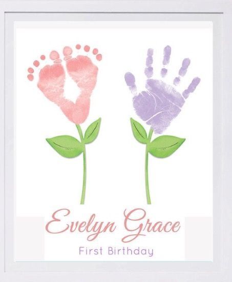 Baby Art Activities, Baby Footprint Art, Footprint Keepsake, Baby Art Projects, Baby Handprint, Hand Prints, Footprint Art, Baby Footprints, Baby Diy