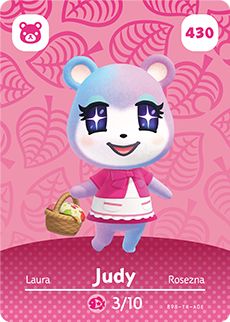 Judy - Animal Crossing Wiki - Nookipedia Judy Acnh, Animal Crossing Amiibo, Animal Crossing Amiibo Cards, Amiibo Cards, Animal Crossing Wiki, Animal Crossing Characters, Daisy Mae, Animal Crossing Villagers, Pink Fur