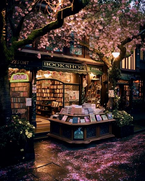 Bookshop Café, Magical Library, Spring Themes, Library Cafe, Vintage Bakery, Lake Reflection, Bookstore Cafe, Cozy Coffee Shop, Dream Library