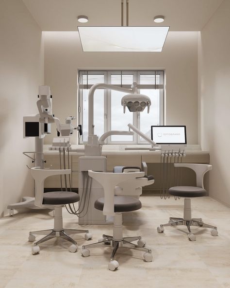 CLINIC OF DENTISTRY "ORTOBRAVO" on Behance Dental Clinic Interior Design, Dental Clinic Interior, Dentist Office Design Interiors, Dental Design Interior, Medical Clinic Design, Dental Office Architecture, Dentist Office Design, Dental Cabinet, Clinic Interior