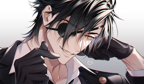 Shokudaikiri Mitsutada, Katsugeki Touken Ranbu, Touken Ranbu Characters, Eye Patch, Image Boards, Anime Images, Anime Boy, Anime Guys, Character Art