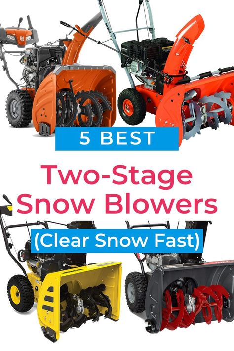 We rate the best two-stage snow blowers for performance and power, comparing them against single-stage models. Do yourself a favor and ditch the shovel. Electric Snow Blower, Drip Irrigation Kit, Winter Survival, Snow Blowers, Snow Removal, Snow Blower, Water Garden, Shovel, Driveway