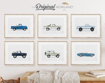 Sage Green Nursery Boy, Vintage Car Nursery, Boys Wall Decor, 1st House, Cars Art, Boy Nursery Decor, Car Prints, Auto Poster, Toddler Bedroom