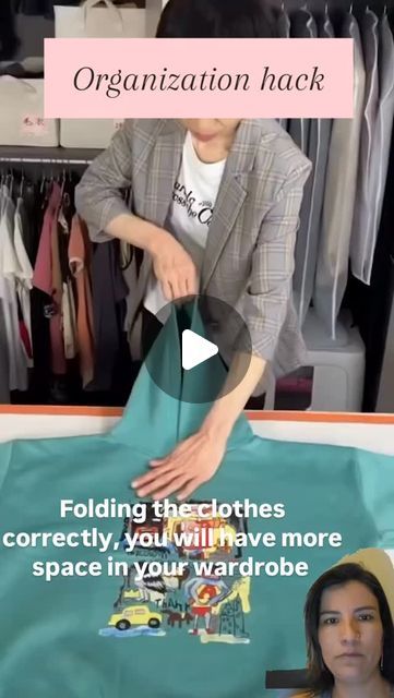 Carla Madureira on Instagram: "Those folding techniques will give more space in your wardrobe!
Sometimes, we fold our clothes and it  get a lot of space. But it can change when you learn how to fold the clothes.👔🧥👗
I do it in my house, and it really helps.
How about you? Do you have any folding ideas to share with us?➡️

Follow for more!!!

Credits to homeinspirehack
#letsmakeez #easyliving #hacks #homehacks #organization #clothehacks"