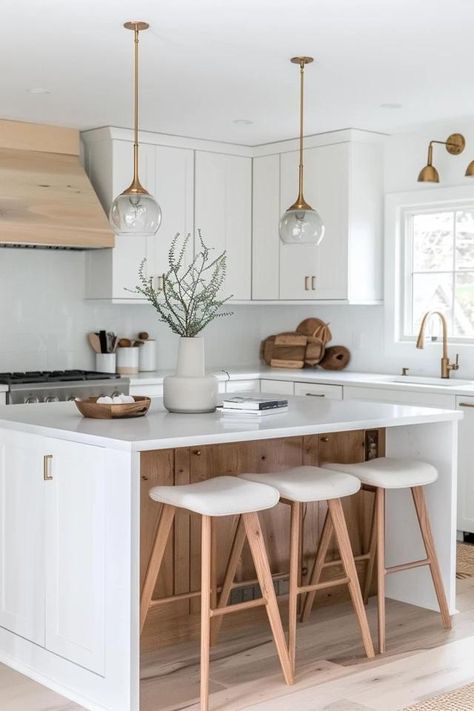 Scandinavian Kitchen Design Tips for Cozy Spaces Scandinavian Kitchen Countertop, Scandinavian Kitchen Floating Shelves, Small Kitchen Remodel Scandinavian, Minimalist Scandinavian Kitchen, Bar Stools Scandinavian, Scandinavian Counter Stools, Hygge Kitchen, Kitchen Design Tips, Scandinavian Kitchen Design