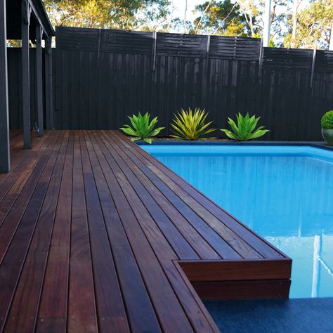 Porta Timber, Zen Pool, Swimming Pool Trends, Wood Pool Deck, Decks Around Pools, Pool Makeover, Deck Landscaping, Paradise Pools, Pool Decking