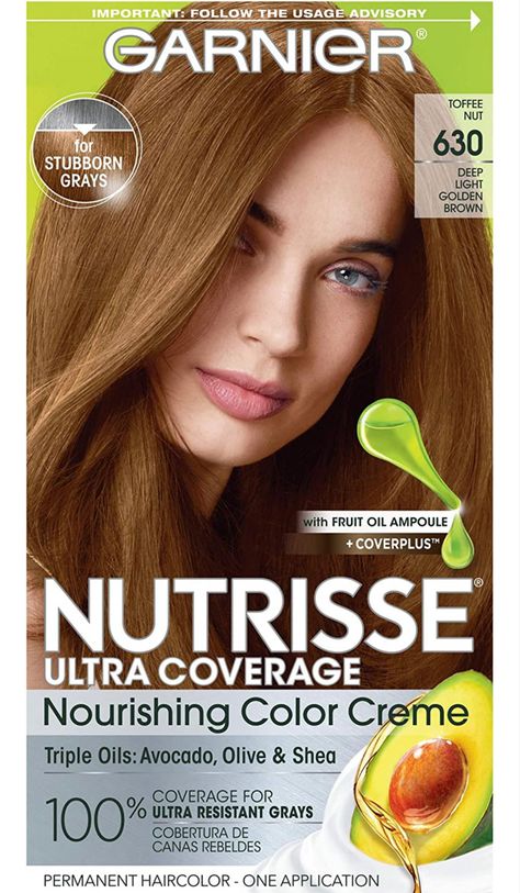 Natural Blonde Hair Dye, Light Golden Brown Hair, Garnier Hair Color, Golden Brown Hair Color, Golden Brown Hair, Light Golden Brown, Cool Blonde Hair, At Home Hair Color, Dyed Blonde Hair