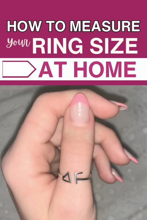 "Wondering how to measure your ring size at home? Discover simple and accurate methods using items you already have! Whether you’re ordering a sorority ring or shopping online, this quick guide ensures the perfect fit every time. No need for professional tools—get your size right from home! 💍 #RingSize #DIYJewelry #RingFit #JewelryTips #measureathome #sororityring How To Size Your Finger For A Ring, How To Measure Ring Size At Home, How To Measure Ring Size, Measure Ring Size At Home, Sorority Jewelry, Measure Ring Size, Sorority Gifts, How To Measure Yourself, Professional Tools