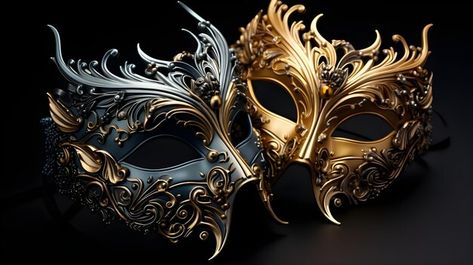 Photo gold masquerade venetian mask orna... | Premium Photo #Freepik #photo Rococo Masquerade, Carnival Spirit, Mansion Living, Carnival Magic, Cultural Dance, Venetian Masquerade Masks, Rio Carnival, Venetian Masquerade, Photo Gold