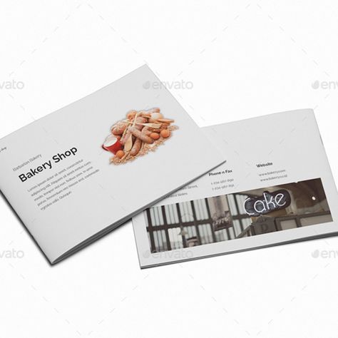 Bakery A5 Brochure Template Company Profile Brochure, Bakery Design, Bakery Shop, Company Profile, Shopping Websites, Brochure Template, Clean Design, Bored Panda, Creative Design