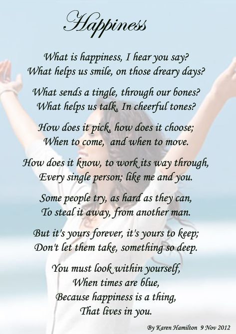 Poems About Happy Memories | 15278 Posts Poems On Joy, Poems About Happiness Memories, Positive Poems Happiness, Poem On Happiness, Poems On Happiness, Poems About Joy, Poem Ideas Topics, Happy Poems Positive, Happiness Poem