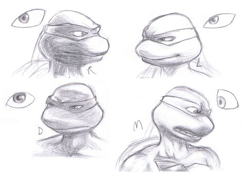 neat Tmnt 2007 Fanart, 2007 Tmnt, Tmnt Reference, Tmnt Sketch, Rise Tmnt, Tmnt Movie, Leonardo Tmnt, Arte Nerd, All Godzilla Monsters