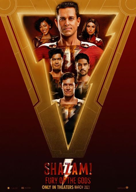 Shazam, Wallpaper, DC Comics Shazam Poster, Shazam Wallpaper, Shazam Superhero, Dc Shazam, Gods Wallpaper, Movie Character Ideas, Shazam Fury Of The Gods, Fury Of The Gods, Shazam Movie