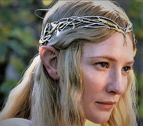 High Elf Aesthetic, Elvish Hair, Ethereal Accessories, Celtic Elf, Elvish Hairstyles, Elven Hair, Elf Hair, Lotr Wedding, Elven Queen